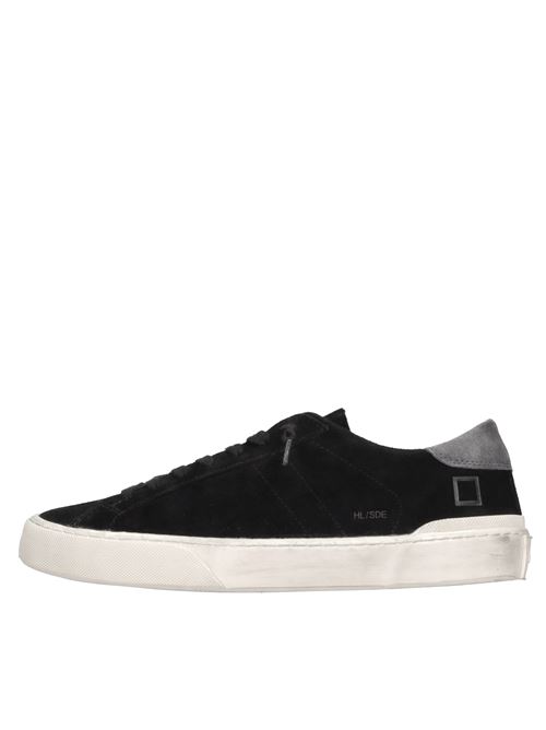 Sneakers in camoscio D.A.T.E. | HILL LOW SUEDENERO-GRIGIO